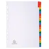 Exacompta - Réf. 1111E - Intercalaires en carte blanche 160g/m2 FSC® a...