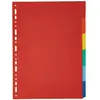 EXACOMPTA Intercalaires Carte Lustrée A4 6 Positions 220g