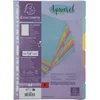 Exacompta Aquarel Tabbladen DIN A4 Pastel Kleuren 6 Stuks