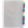 Pochettes intercalaires onglet couleurs -jeu de 12