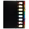 Trieur 8 compartiments en plastique A4 - Rainbow Class Viquel Noir