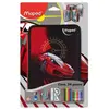 Maped Trousse d'écolier Cars, en polyester, garnie