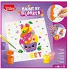 Peinture enfant au numéro Maped Creativ Cupcake et Multifood