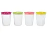 Set 4 pots de conservation aliments - tigex