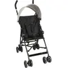 LOOPING Poussette Canne Fixe avec Canopy (Chiné Noir)