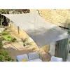 Jardiline Voile d’ombrage rectangulaire macramé polylin Ecru 3x2 m