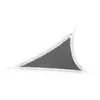JARDIDECO Voile dombrage triangulaire Leds solaires 36 x 36 x 36 m Ardoise - Jardiline