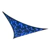 Voile d'ombrage triangulaire JARDILINE - Ciel étoilé - 100 LEDs solair...