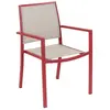 JARDILINE Fauteuil De Jardin Santorin Alu Uni Terracotta 58x55x85cm