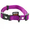 Martin Sellier Halsband Nylon Paars Verstelbaar