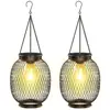 COOCHEER Lampe Solaire Exterieur Jardin Suspendue, IP65 Étanche Lanter...