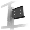 Support porte périphérique dos écran Erard pour pied TV KANA Noir