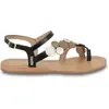 Holly platte leren sandalen