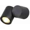 Aric - applique murale à led topaze - gu10 - 1 x 6w - 3000k - graphite...