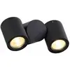 Aric - applique murale à led topaze - gu10 - 2 x 6w - 3000k - graphite...