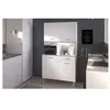 EKIPA Buffet de cuisine - Blanc - Contemporain - 4 portes - OSLO -  L 101 cm