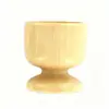 Fackelmann 56611 Coquetier en bois naturel poli, Brun