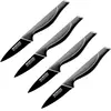 Set van 4 Nirosta Black Edition groentemessen van 20 cm