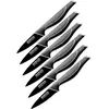 Set van 6 Nirosta Black Edition groentemessen van 20 cm