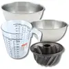 Zenker bakset met mini kugelhopf vormpje (18 cm), 2 mengkommen, maatbe...