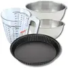 Zenker bakset met antiaanbak quichevorm Lorraine van 28 cm, 2 mengkomm...