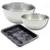 De set bevat 1 mini-broodvorm (36 x 27 cm), 1 Zenker-spatel en 2 Facke...