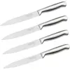 Nirosta Star 4-delige universele keukenmessenset, totale lengte 24 cm