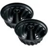 Set van 2 Zenker zwarte metallic 22 cm Kuglof mallen