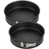 Set van 2 Zenker zwarte metallic springvormen van 26 cm.