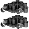 Set van 2 bakplaten met 12 mini-uitneembare ronde vormpjes, 38 x 30 cm...