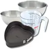 Zenker bakset met hartvormige stalen cakevorm van 27 x 25 cm, 2 mengko...