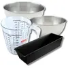Zenker bakset met bakvorm van 25 cm, 2 mengkommen, maatbeker en spatel...