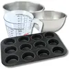 Zenker bakset met muffinvorm voor 12 muffins (38 x 26 cm), 2 mengkomme...