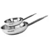 Set de 2 poêles 20 et 28 cm en inox Fackelmann Eterna