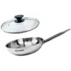 Set de 1 poêle de 20 cm en inox et couvercle en verre Fackelmann Etern...