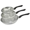 Set 3 poêles 20 24 et 28 cm en inox Fackelmann Geneva