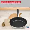 24 cm keramische koekenpan set zonder PFAS en deksel Profi Therm Plati...