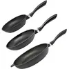 Set van 3 koekenpannen 24 cm 28 cm en 32 cm zonder PFAS Elo Alucast