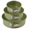 Set de 3 moules à manqué à charnière 20 cm 24 cm et 26 cm Zenker Green...