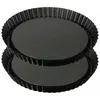 Fackelmann Moules à tarte renversée - Dr.Oetker Tradition - Lot de 2 - Diamètre 28 cm - Revêtement antiadhésif