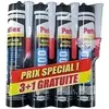Pattex colle fixation pl100 lot de 3 cartouche + 1 gratuite