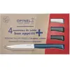 Set de couteaux OPINEL de table x4 Tempete bleu canard ant