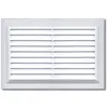 autogyre PVC ventilatierooster met wit gaas 260 x 165 mm