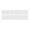AUTOGYRE Grille ventilation rectangle extra-plate L : 254 x 110 mm - blanc