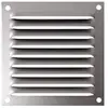 AUTOGYRE Grille métallique à persienne + moustiquaire - 100 x 100 mm