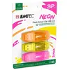 Emtec Clé USB C410 NEON 2.0 (32 Go, USB-A), Clé USB, Multicolore