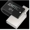 DEXXON EMTEC Mobile & Go T260B - Dual clé USB - 64 Go - USB 2.0 / micro USB