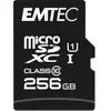 MicroSDXC 256Go Emtec adaptateur CL10 EliteGold uhs-i 85MB/s Sous blister (ECMSDM256GXC10GP)