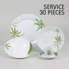 TREND'UP Service 30 Pieces Porcelaine Bambou