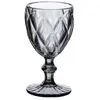 TREND'UP Boite De 6 Verres À Pied 25 Cl Diamond Gris